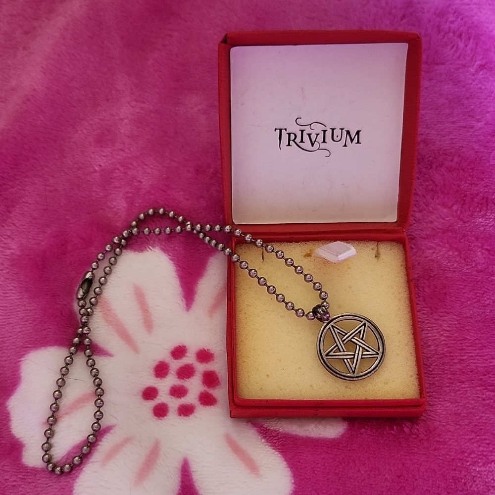 PENTAGRAM, Silver, TRIVIUM, Ball Chain